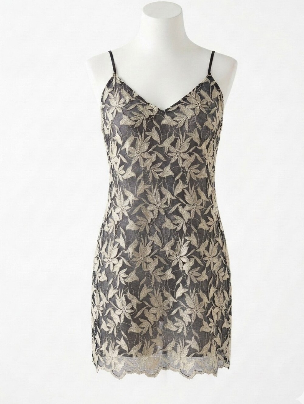 Vintage Victoria's Secret Peekaboo Embroidered Chemise - Picture 2 of 8